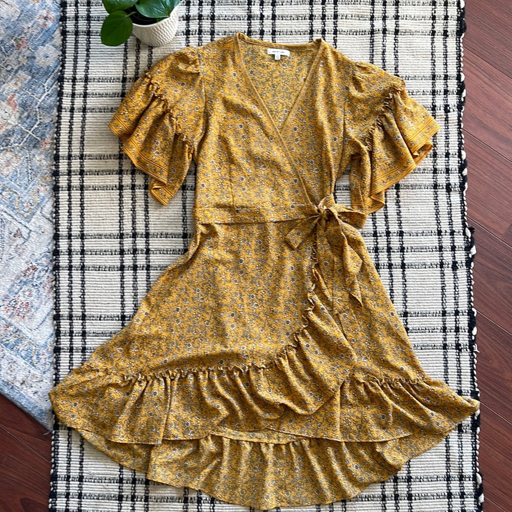 max studio wrap dress